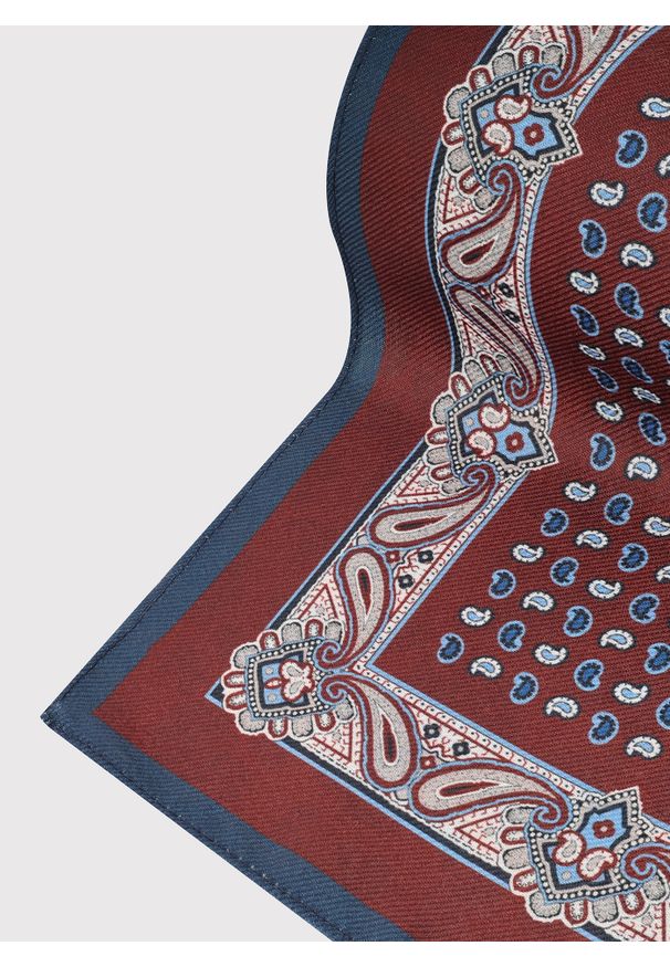 Pako Lorente - PAKO LORENTE - Dwustronna poszetka męska paisley. Materiał: poliester. Wzór: paisley