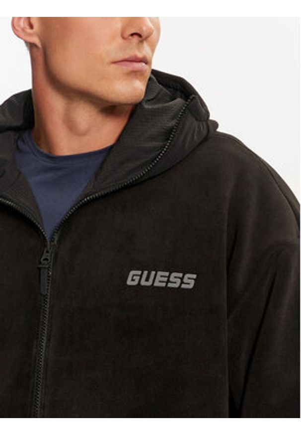 Guess Kurtka przejściowa Roof Z4BQ26 KCJW0 Czarny Regular Fit. Kolor: czarny. Materiał: syntetyk