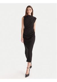 Marella Sukienka koktajlowa Scuola 2523626011 Czarny Slim Fit. Kolor: czarny. Materiał: wiskoza. Styl: wizytowy #3