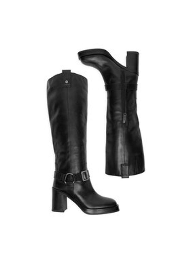 G-Star RAW - G-Star Raw Kozaki EO-AYSEGUL-121790 Czarny. Kolor: czarny. Materiał: skóra