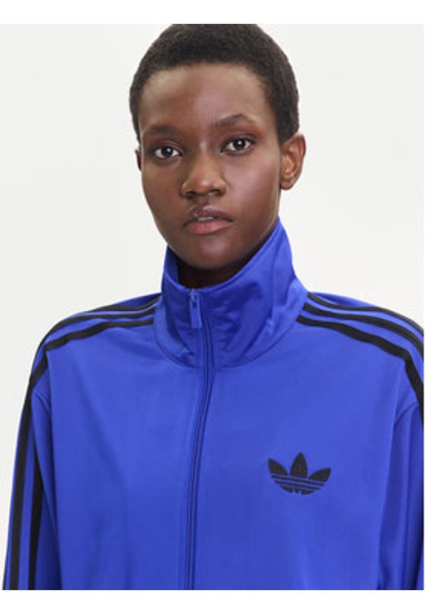 Adidas - adidas Bluza adicolor Classic Firebird JX6462 Niebieski Loose Fit. Kolor: niebieski. Materiał: syntetyk