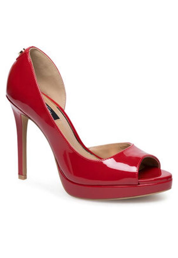 Nine West Szpilki WFA2733-1 Czerwony. Kolor: czerwony. Materiał: syntetyk. Obcas: na szpilce