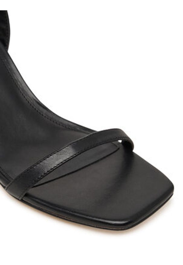 MICHAEL Michael Kors Sandały Liana Mid 40S6LNMS1L Czarny. Kolor: czarny. Materiał: skóra