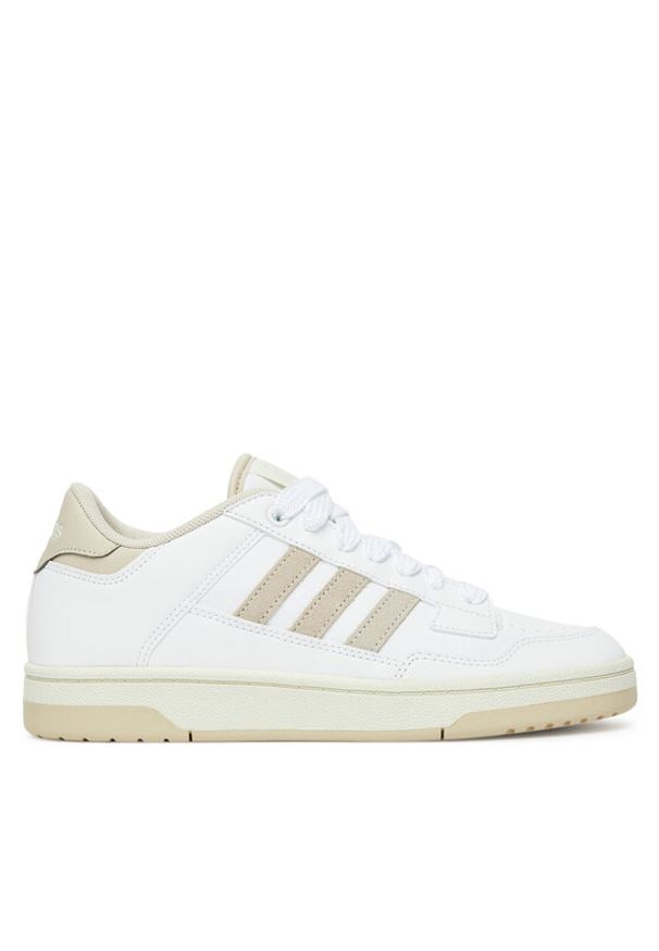 Adidas - adidas Sneakersy Rapid Court Low JR3162 Biały. Kolor: biały. Materiał: skóra