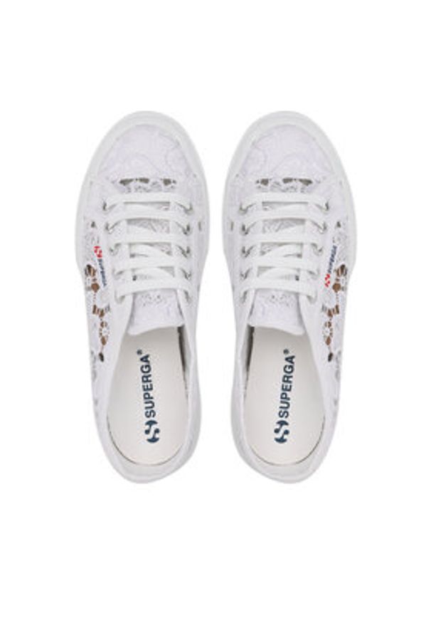 Superga Trampki 2750 Macrame S81219W Biały. Kolor: biały. Materiał: materiał