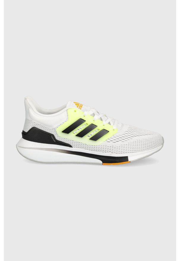 Adidas - adidas buty do biegania EQ21 Run GZ6868 kolor biały. Zapięcie: sznurówki. Kolor: biały. Materiał: materiał, guma. Szerokość cholewki: normalna. Sport: bieganie