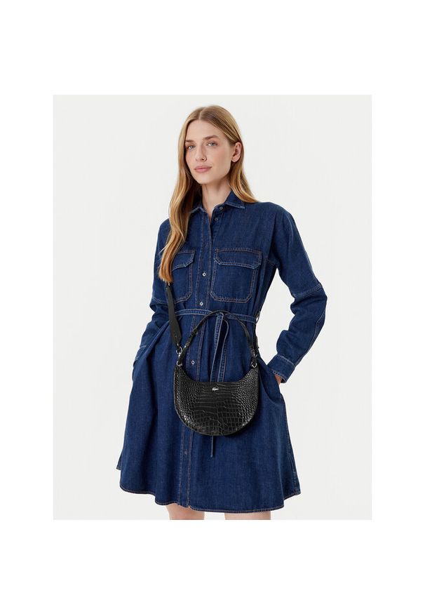 Torebka Lacoste. Kolor: czarny