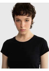 Big-Star - Koszulka damska z krótkim rękawem czarna Classaca 906. Kolor: czarny. Długość rękawa: krótki rękaw. Długość: krótkie. Wzór: gładki #2