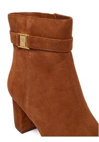 Lauren Ralph Lauren - LAUREN RALPH LAUREN Botki Kellie Bt Hi 802967827002 Brązowy. Kolor: brązowy. Materiał: zamsz, skóra #5