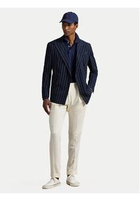 Polo Ralph Lauren Polo 710955081001 Granatowy Slim Fit. Typ kołnierza: polo. Kolor: niebieski. Materiał: bawełna #6