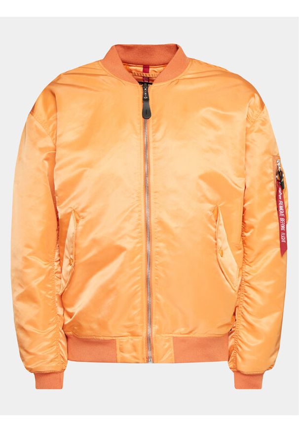 Alpha Industries Kurtka bomber MA-1 CS 136136 Pomarańczowy Relaxed Fit. Kolor: pomarańczowy. Materiał: syntetyk