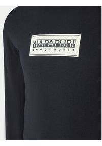 Napapijri Longsleeve S-Box Logo NP0A4I3M Czarny Regular Fit. Kolor: czarny. Materiał: bawełna. Długość rękawa: długi rękaw #3