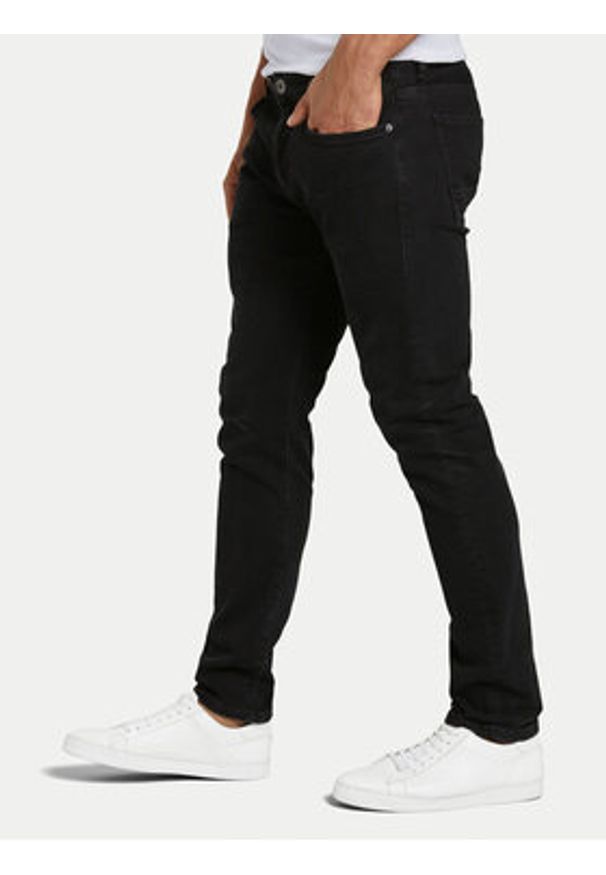 Tom Tailor Jeansy Troy 1021160 Czarny Slim Fit. Kolor: czarny