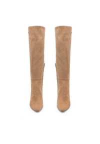 Nine West Kozaki MAIDA ZL23003-2CC Beżowy. Kolor: beżowy. Materiał: materiał #2