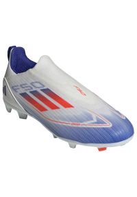 Adidas - Buty piłkarskie adidas F50 League Ll FG/MG IF1362 białe. Kolor: biały. Szerokość cholewki: normalna. Wzór: nadruk. Sport: piłka nożna #7