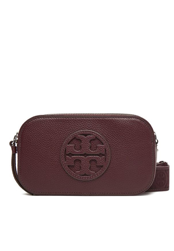 Tory Burch Torebka Mini Miller 171956 Bordowy. Kolor: czerwony. Materiał: skórzane