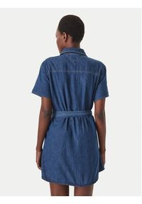 Tommy Jeans Sukienka jeansowa DW0DW22787 Niebieski Regular Fit. Kolor: niebieski. Materiał: bawełna #2