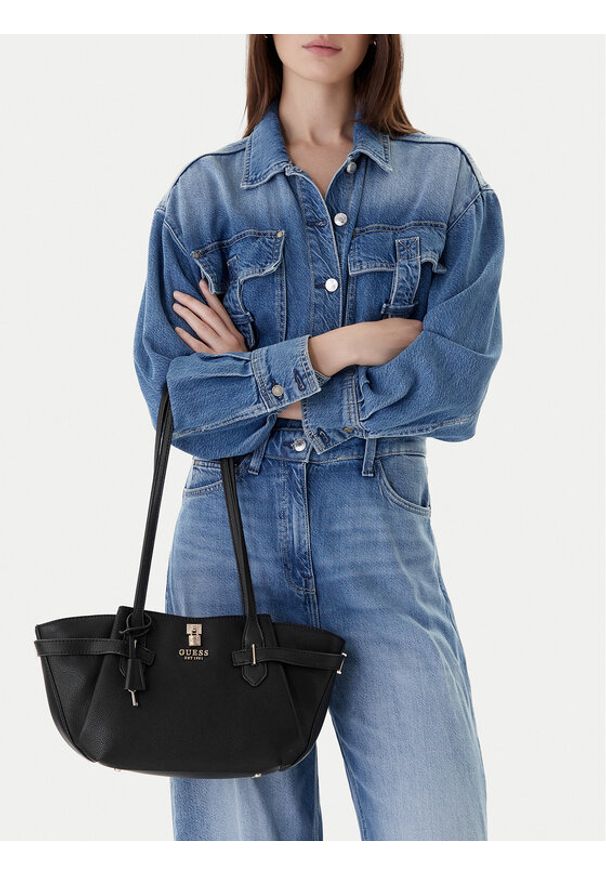 Guess Torebka Yesba HWBG78 33080 Czarny. Kolor: czarny. Materiał: skórzane