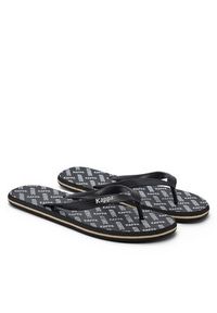 Kappa Japonki 371G1KW Black - Beige Lt Almond Kolorowy. Materiał: syntetyk, materiał. Wzór: kolorowy #5