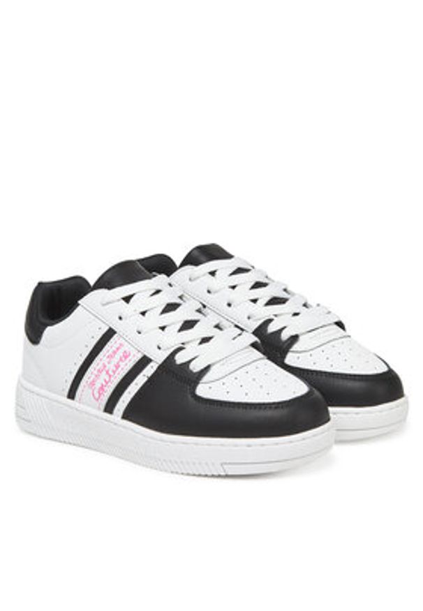 Versace Jeans Couture Sneakersy 78VA3SJ7 Czarny. Kolor: czarny. Materiał: skóra