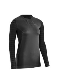 Koszulka do biegania Ultralight z długim rękawem CEP damska. Kolor: czarny. Długość rękawa: długi rękaw. Długość: długie. Sport: bieganie #1