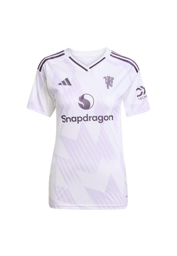 Adidas - Koszulka Manchester United 25/26 Away. Kolor: biały. Sport: piłka nożna