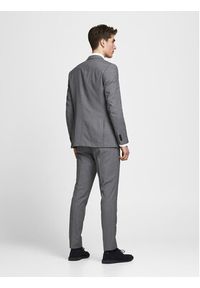Jack & Jones - Jack&Jones Garnitur Franco 12181339 Szary Super Slim Fit. Kolor: szary. Materiał: syntetyk