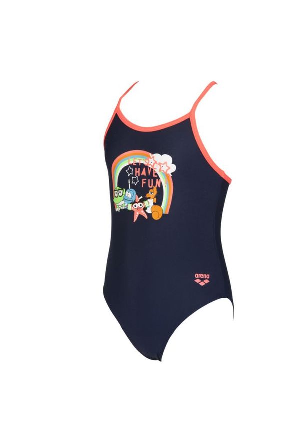 Strój kąpielowy dziewczęcy jednoczęściowy na basen Arena Girl's AWT. Kolor: niebieski