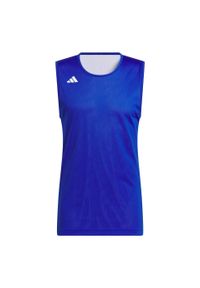 Adidas - 3G Speed Dwustronna koszulka do koszykówki AEROREADY. Kolor: biały, wielokolorowy, niebieski. Sport: koszykówka