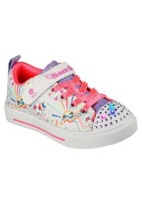 skechers - Buty Skechers Unicorn Sunshine 314802L Wmlt białe. Okazja: na co dzień. Zapięcie: rzepy. Kolor: biały. Materiał: materiał, syntetyk, guma. Szerokość cholewki: normalna. Wzór: kolorowy. Styl: casual #4