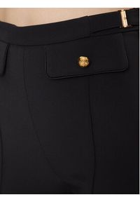 Elisabetta Franchi Spodnie materiałowe PA-037-37E2-V290 Czarny Slim Fit. Kolor: czarny. Materiał: syntetyk