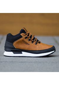 Skórzane buty męskie sneakersy brązowe Cruiser Bustagrip. Kolor: brązowy. Materiał: skóra #4