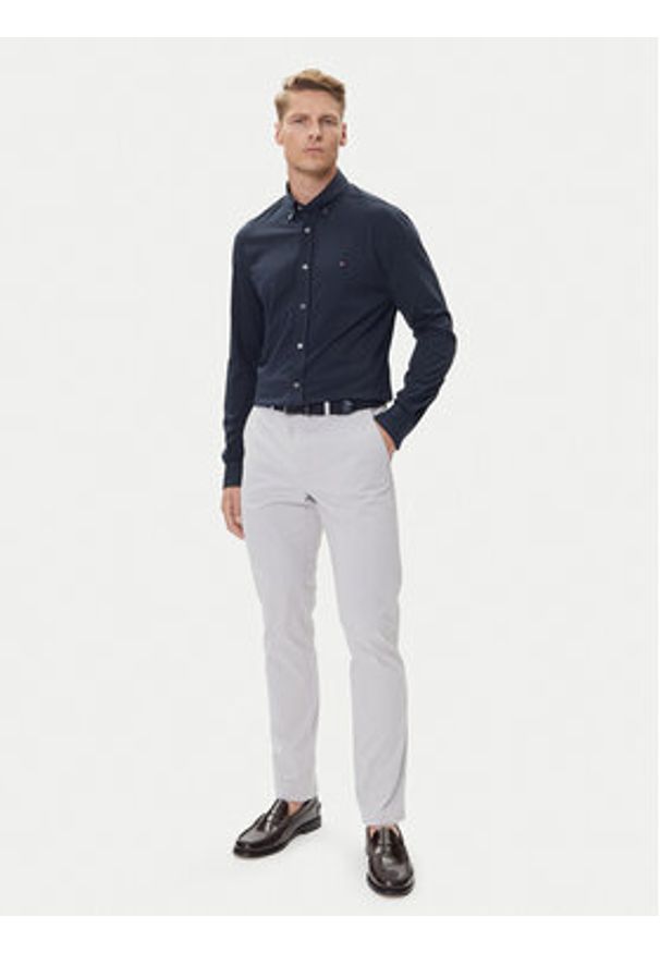 TOMMY HILFIGER - Tommy Hilfiger Chinosy Denton Essential MW0MW40262 Szary Straight Fit. Kolor: szary. Materiał: bawełna