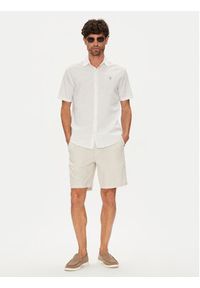 U.S. Polo Assn. Koszula MUP3254 Biały Regular Fit. Typ kołnierza: polo. Kolor: biały. Materiał: bawełna