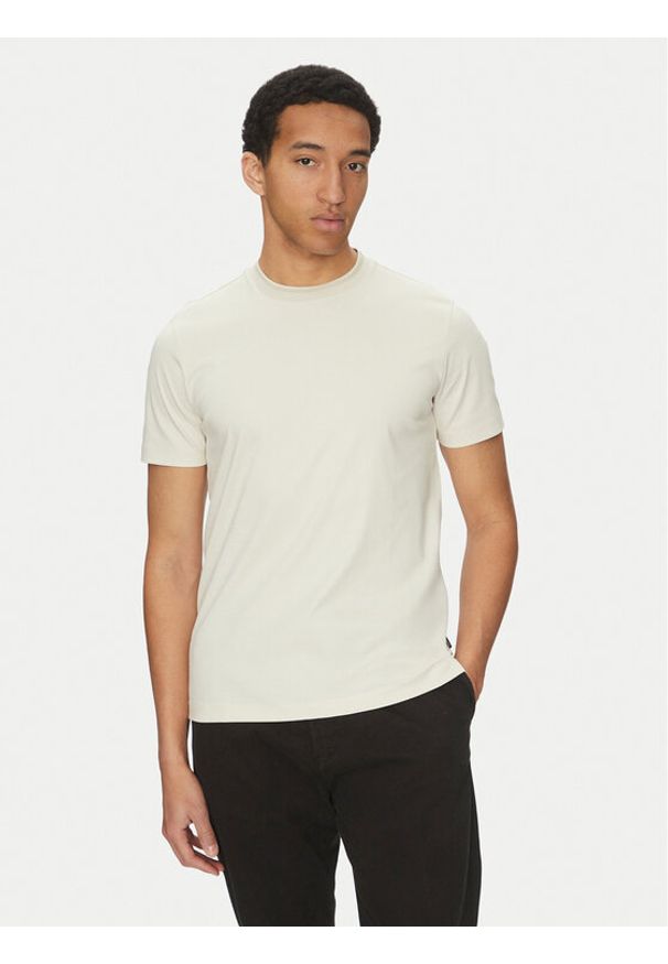 BOSS T-Shirt H-Tessler 199 50531793 Écru Slim Fit. Materiał: bawełna