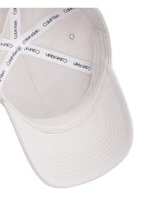 Calvin Klein Czapka z daszkiem Embroidered Monogram Cap LV04K5024G Biały. Kolor: biały. Materiał: materiał, bawełna #4