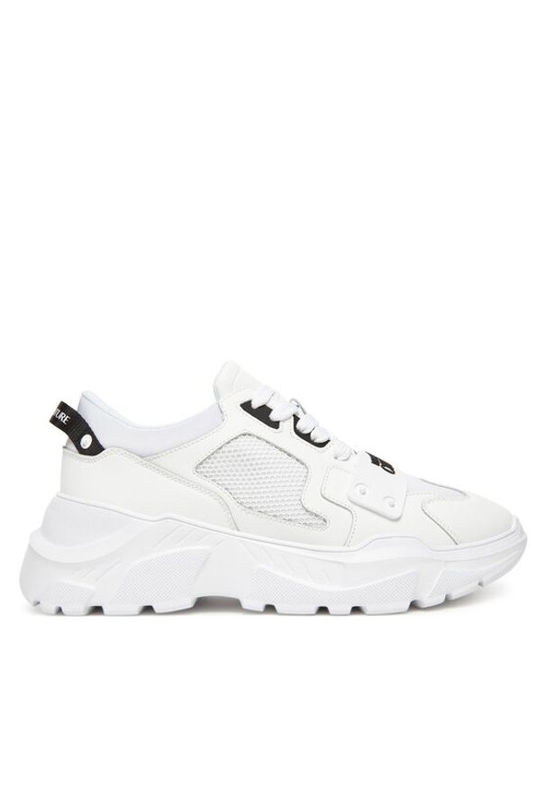 Versace Jeans Couture Sneakersy 78YA3SC4 Biały. Kolor: biały. Materiał: skóra