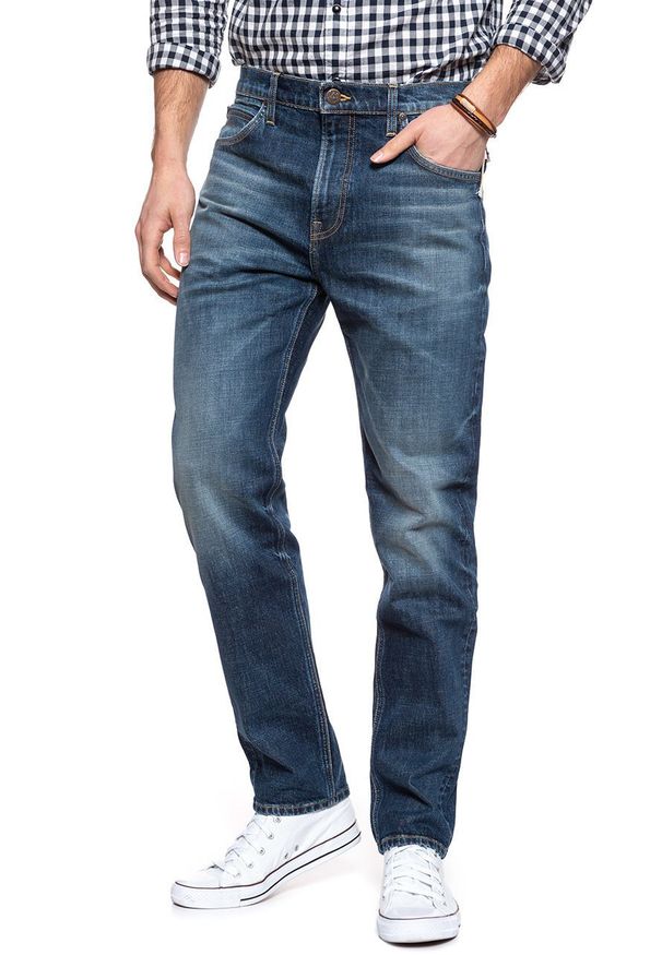 Lee - LEE AUSTIN MĘSKIE SPODNIE JEANSOWE JEANSY DŻINSY MID KANSAS L733PLMJ 112119951