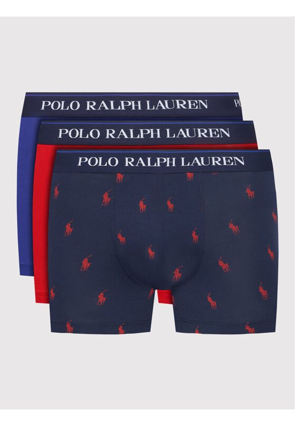 Polo Ralph Lauren Komplet 3 par bokserek 714830299043 Kolorowy. Materiał: bawełna. Wzór: kolorowy
