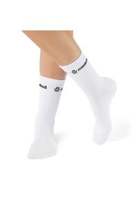 MOONHOLI - Skarpetki do jogi Moonholi Ideal Grip z naturalnej bawełny. Kolor: biały. Materiał: bawełna. Sport: joga i pilates