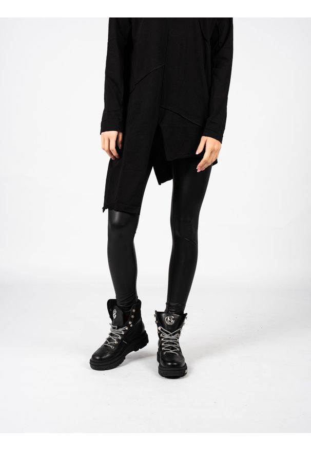 La Haine Inside Us Legginsy "LW663" | A23324B LW633 | Kobieta | Czarny. Stan: podwyższony. Kolor: czarny. Materiał: poliester, elastan