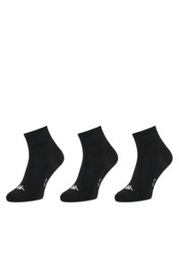 Zestaw 3 par wysokich skarpet unisex Kappa. Kolor: czarny