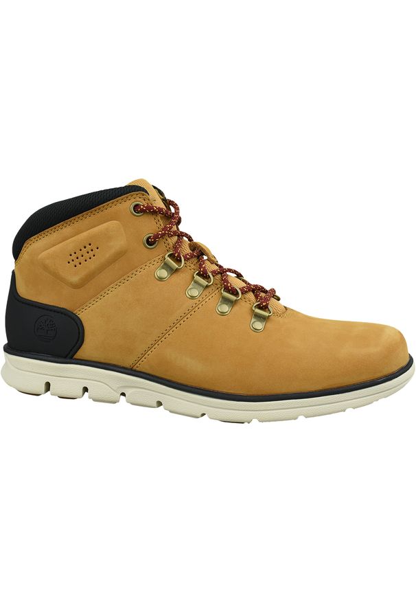 Timberland Bradstreet Hiker A26YZ. Kolor: pomarańczowy. Materiał: nubuk, skóra. Szerokość cholewki: normalna. Sezon: zima