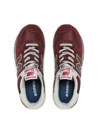 New Balance Sneakersy WL574EVM Bordowy. Kolor: czerwony. Materiał: zamsz, skóra. Model: New Balance 574 #3