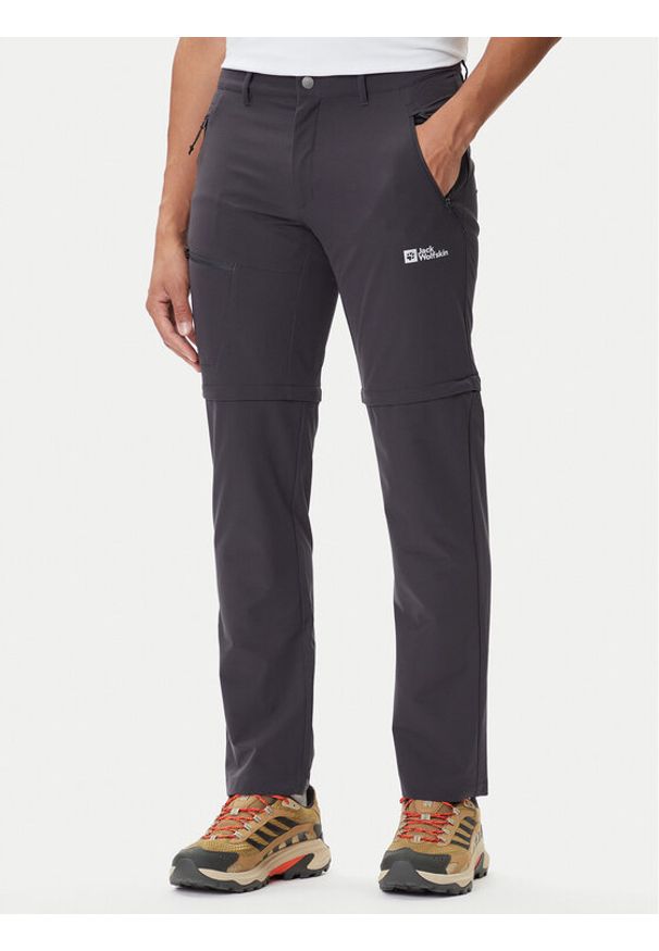 Jack Wolfskin Spodnie outdoor Pico Trail A63905 Szary Regular Fit. Kolor: szary. Materiał: syntetyk. Sport: outdoor