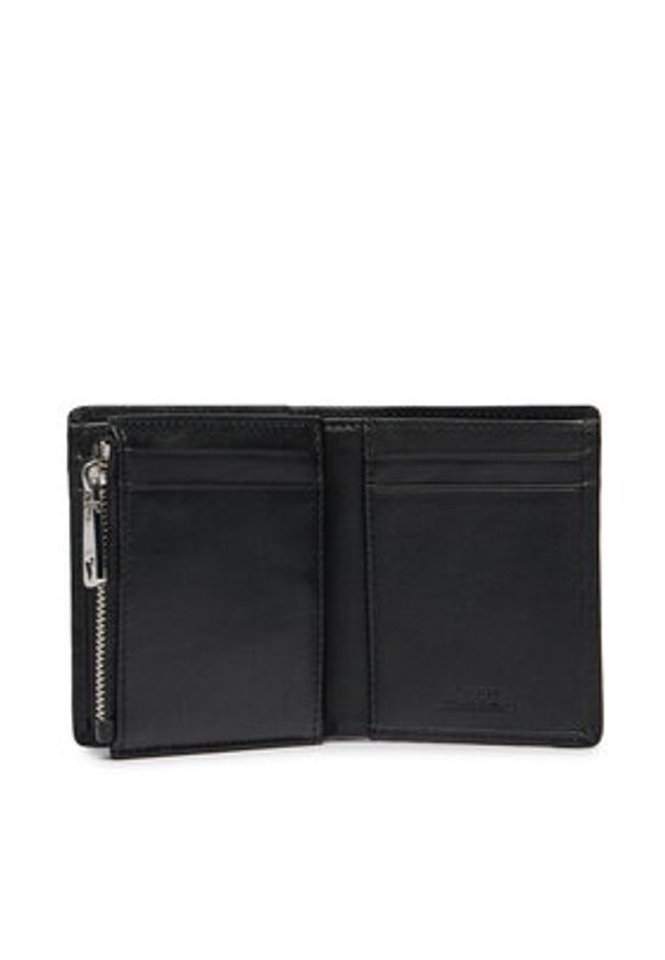 Guess Duży Portfel Męski New Boston Slg SMNEBR LEA46 Czarny. Kolor: czarny. Materiał: skóra