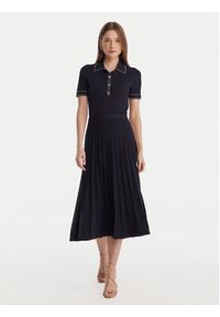 MICHAEL Michael Kors Sukienka dzianinowa MR683C0BFD Granatowy Slim Fit. Kolor: niebieski. Materiał: syntetyk #3