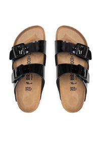 Birkenstock Klapki Arizona Birko-Flor 1005292 Czarny. Kolor: czarny. Materiał: skóra