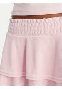 Juicy Couture Spódnica mini Smocked Terry JCGGS126006 Różowy Regular Fit. Kolor: różowy. Materiał: bawełna #5