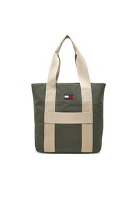 Tommy Jeans Torba Retro Cool Tote AM0AM13278 Khaki. Kolor: brązowy. Materiał: materiał #5